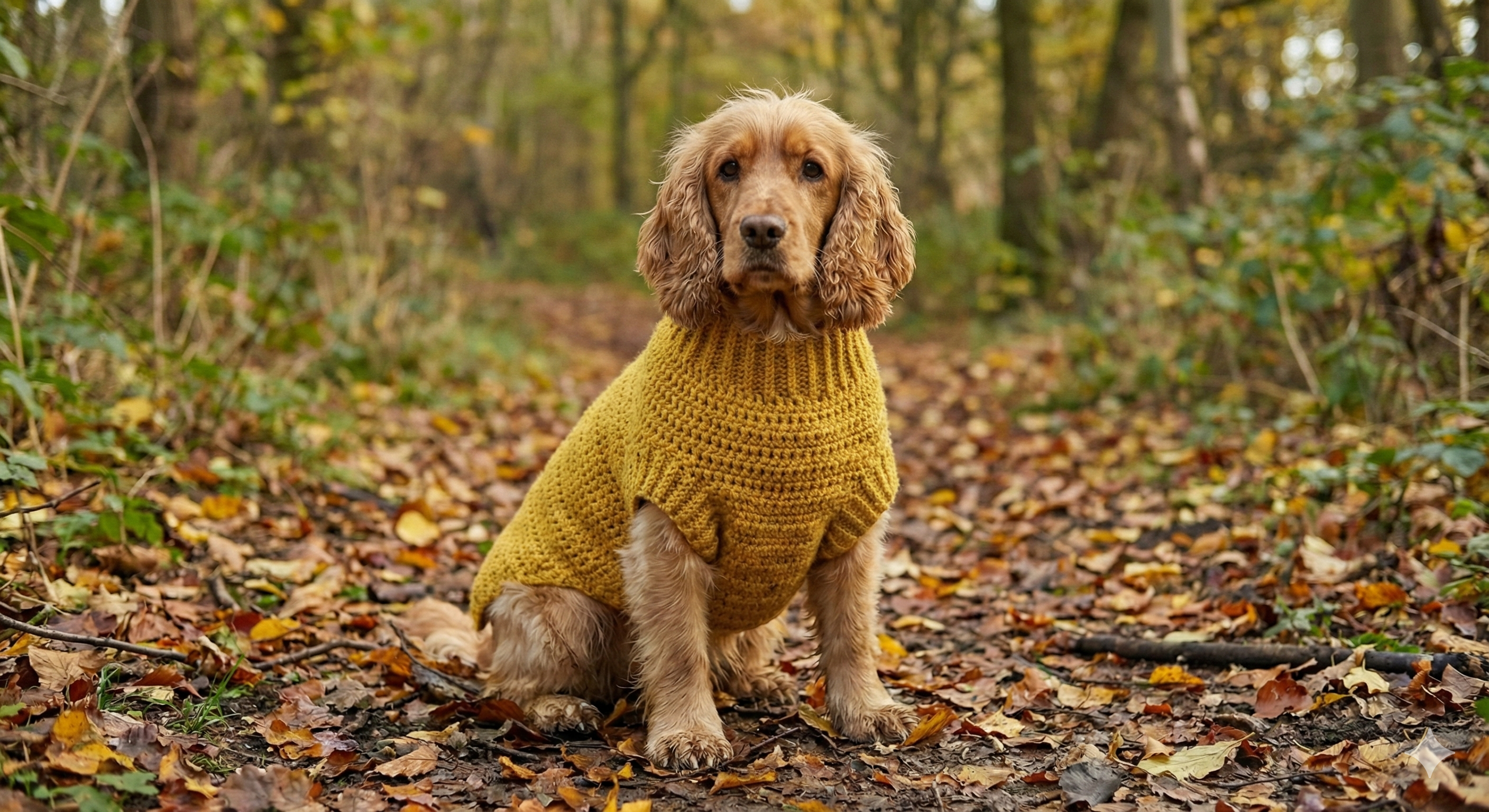 The "Autumn Walk" Crochet Dog Vest Pattern - Mid size