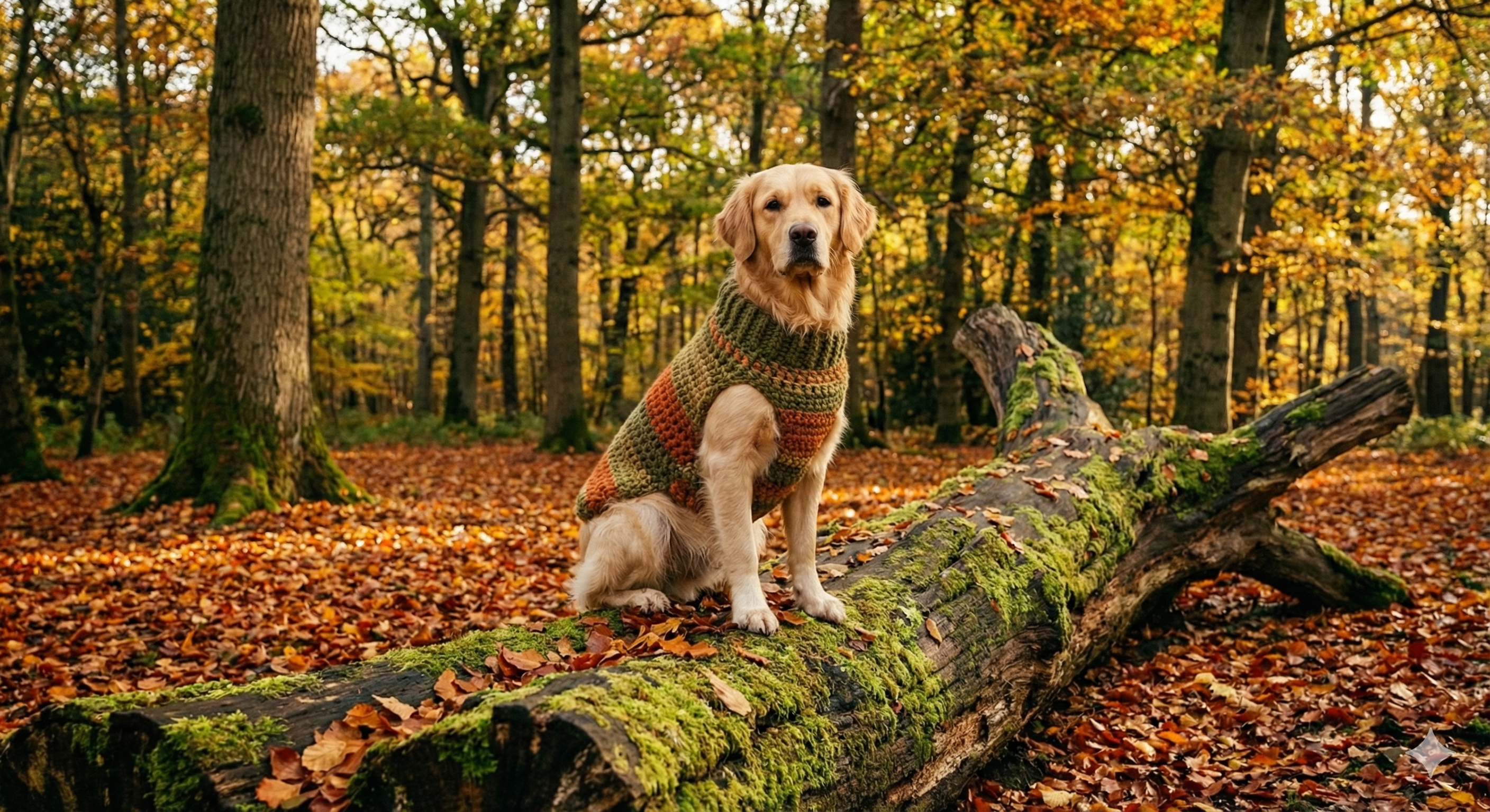 The "Autumn Walk" Crochet Dog Vest Pattern - Large size